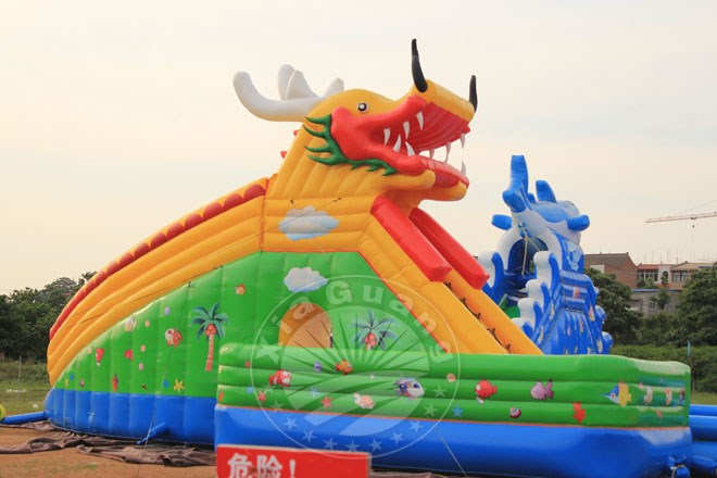 七星充气大滑梯